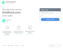 Tablet Screenshot of goldrock.com